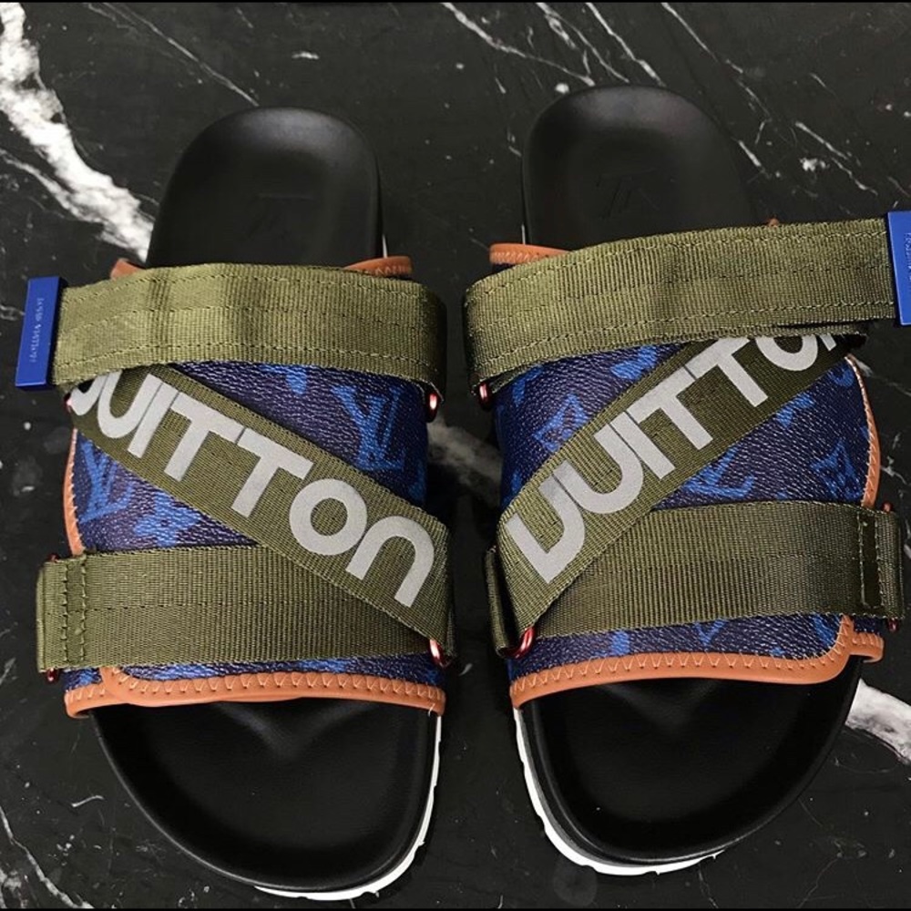 Louis Vuitton LV moto cab slides